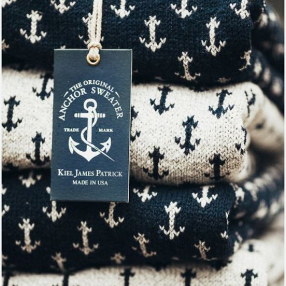 Kiel James Patrick, Welfleet Anchor Navy Sweater, New with Tags - Picture 4 of 4